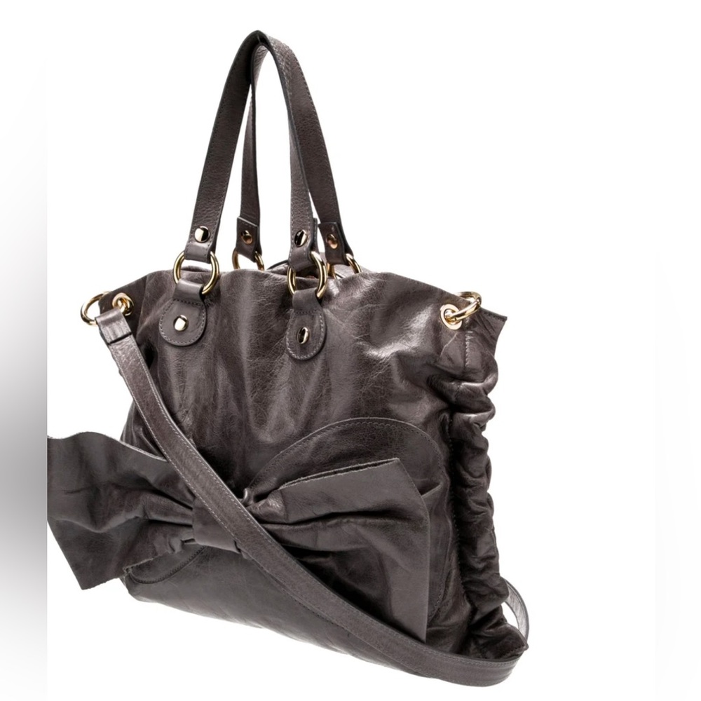 ‘RED Valentino’ bow design satchel bag